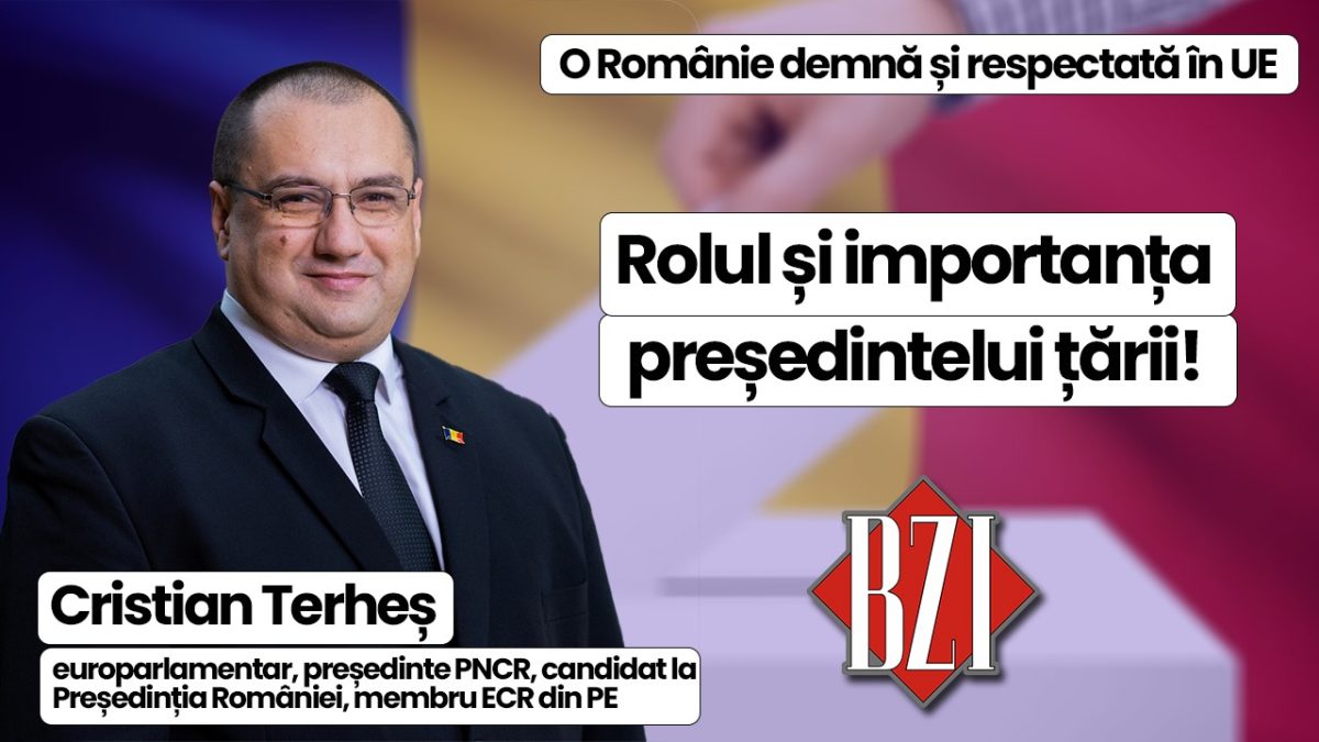 Drumul spre Cotroceni! Europarlamentarul român Cristian Terheș, lider PNCR, membru ECR în PE și candidat la Președinția României, într-o producție media BZI LIVE specială