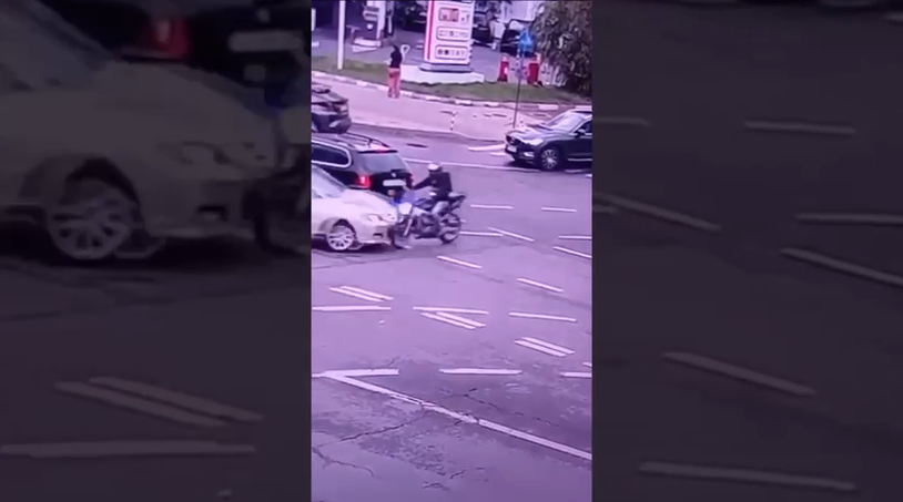 Momentul producerii accidentului de la Moara de Foc, surprins de camerele de supraveghere