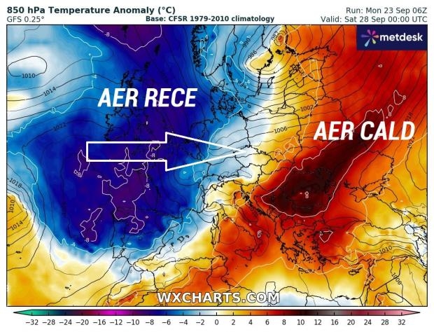 Furtuna Ashley se îndreaptă spre România. Va aduce aer polar, ninsori și ploi abundente
