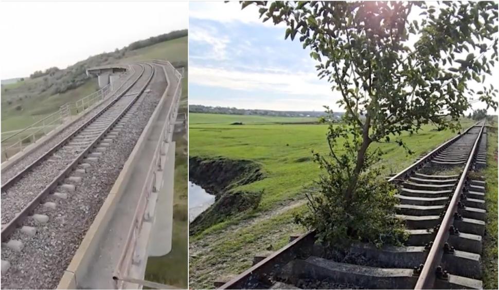 Linia de cale ferată din Botoșani, inaugurată cu mare fast în anii 1990, a fost abandonată după ce pe acolo a circulat un singur tren