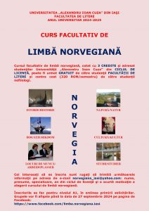 Cursuri facultative de limbă, cultură şi civilizaţie norvegiană pentru studenţii UAIC