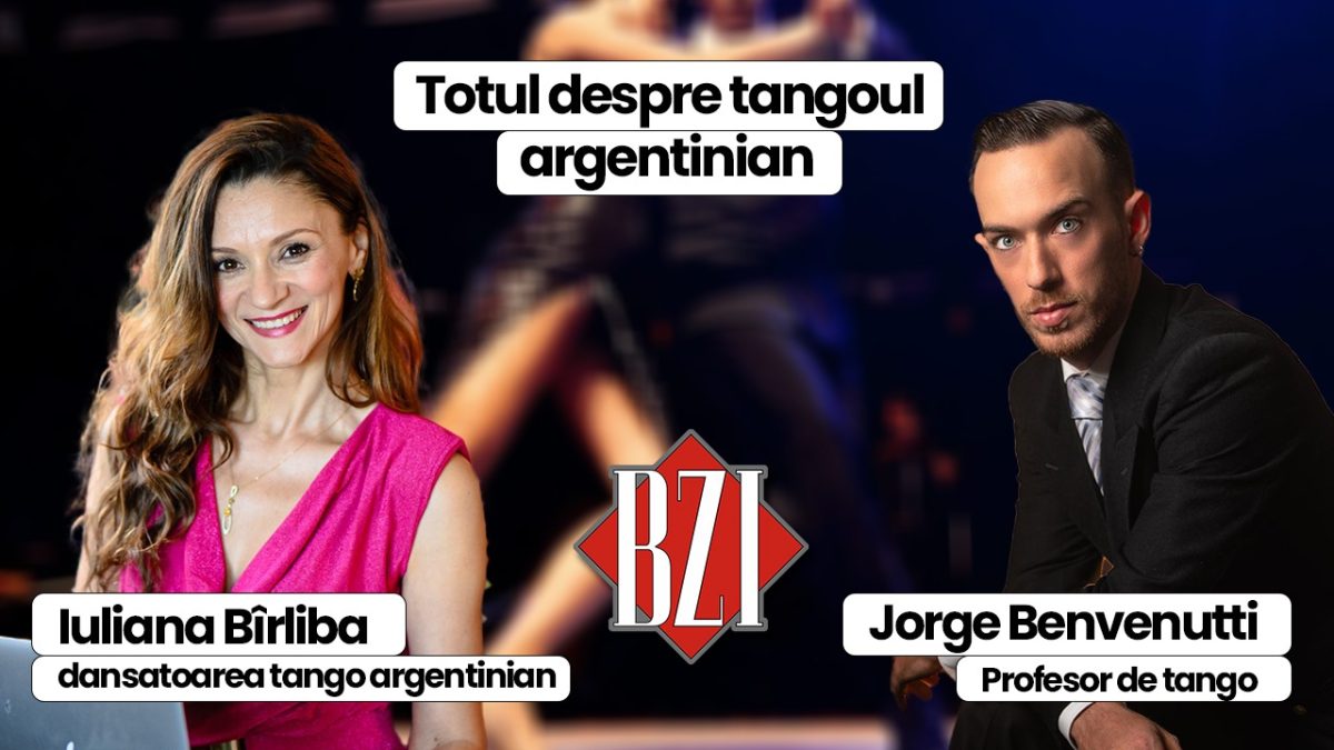 Jorge Benvenutti, profesor de tango argentinian și Iuliana Bîrliba, dansatoare de tango argentinian, vor povesti în emisiunea BZI LIVE tainele tangoului argentinian