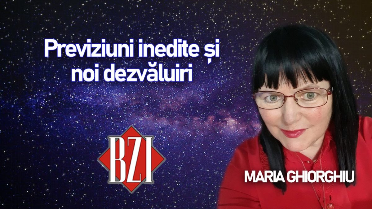 Maria Ghiorghiu revine la BZI LIVE cu noi previziuni pentru a liniști populația