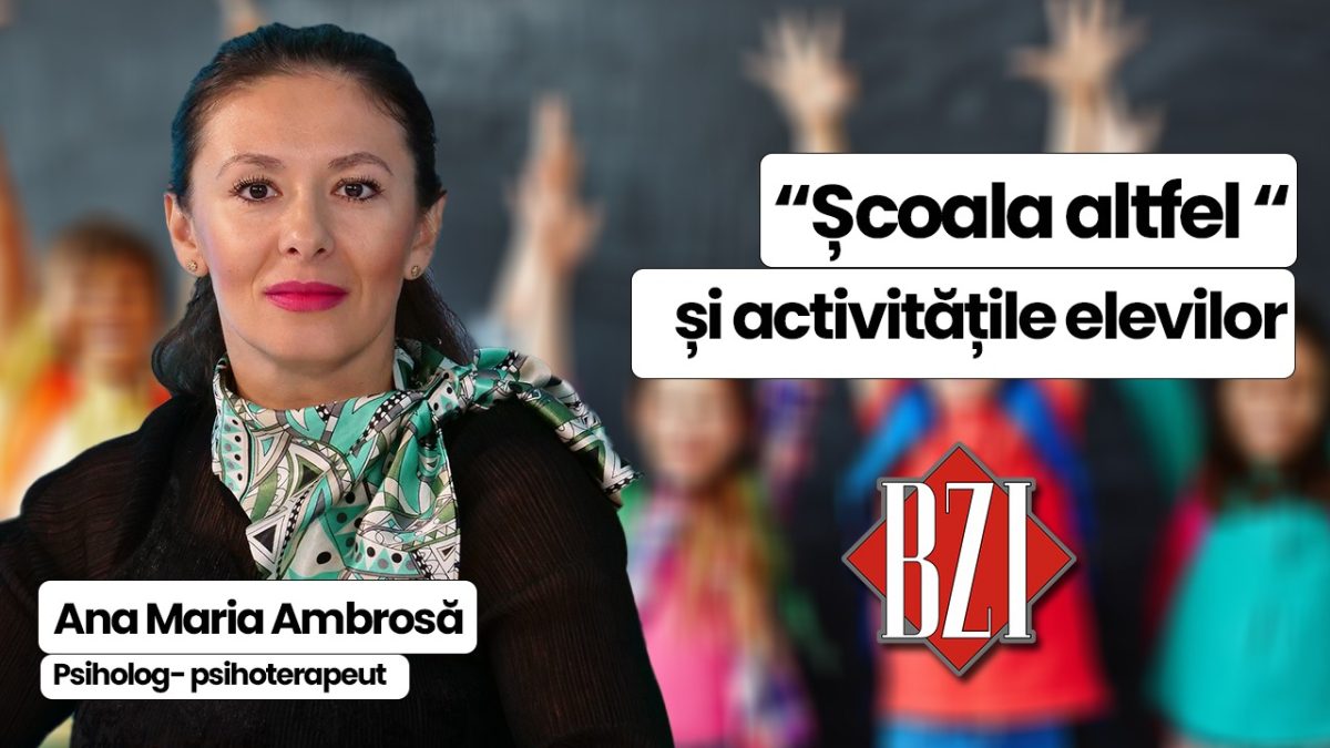 În “Săptămâna altfel”, elevii clasei a VII-a, Colegiul Național Pedagogic “ V. Lupu” Iași, vor veni împreună cu invitata Ana-Maria Ambrosă, psiholog, și vor face cunoștință cu activitatea redacțională și cea de TV din cadrul BZI