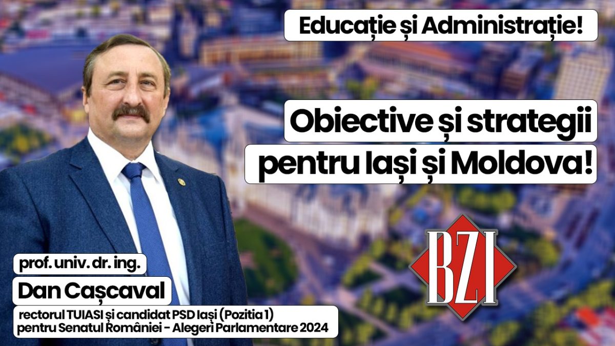 Educație și Administrație! Prof. univ. dr. ing. Dan Cașcaval, rectorul TUIASI dialoghează, în exclusivitate la BZI LIVE, despre noutăți din cadrul instituției pe care o conduce, realități și provocări educaționale dar și despre noul proiect politic în care este implicat