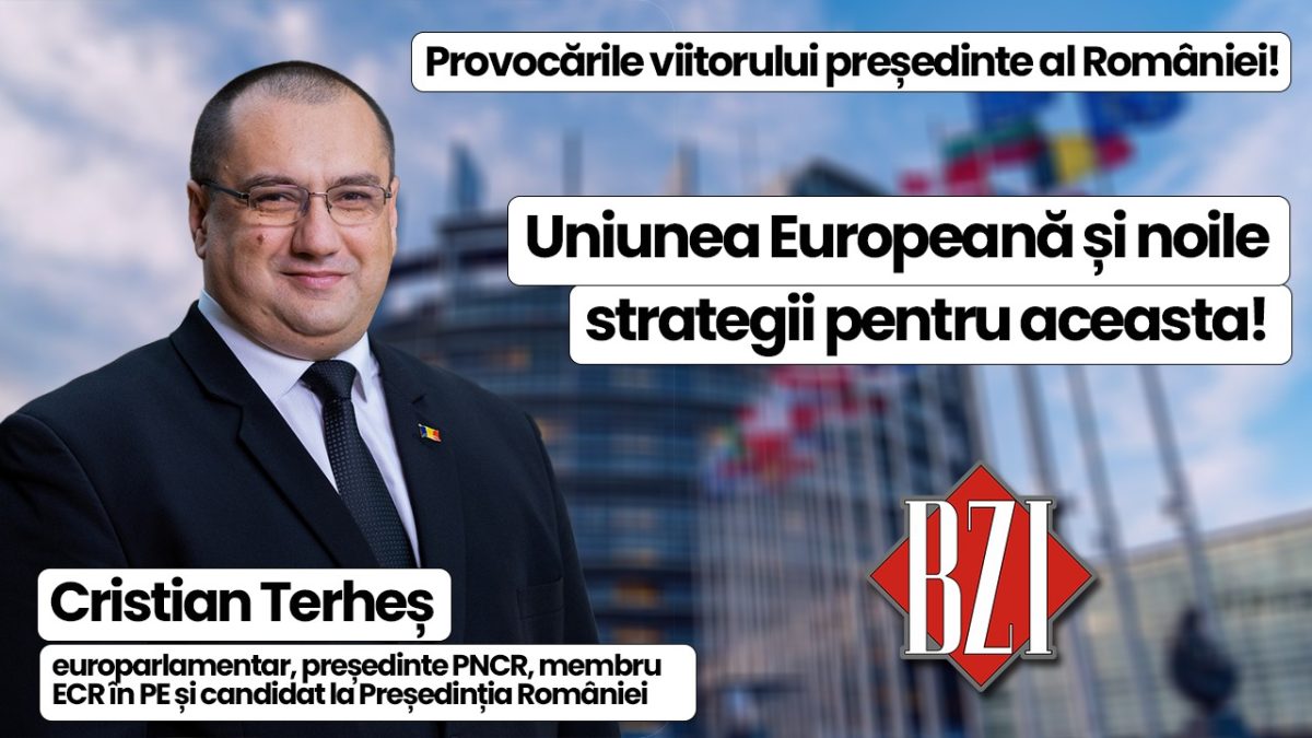 Cursa pentru Cotroceni 2024! Europarlamentarul român Cristian Terheș, lider PNCR, membru ECR în PE și candidat la Președinția României, invitat la un dialog special pentru BZI LIVE