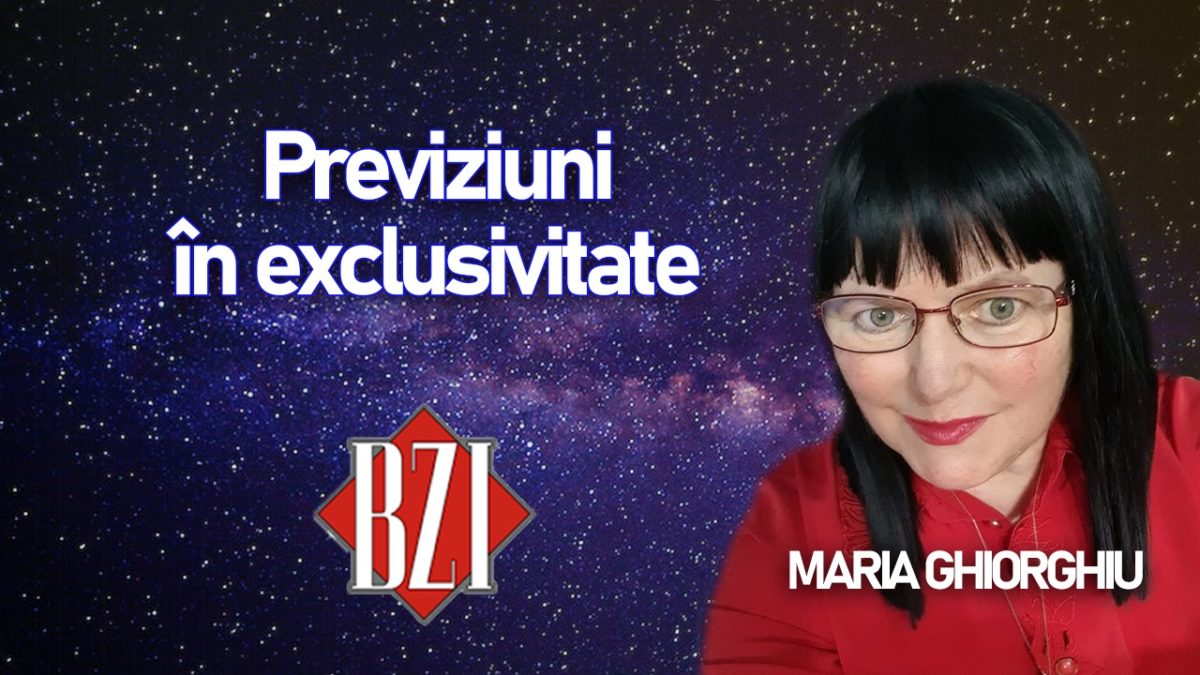 Noutăți și previziuni cu Maria Ghiorghiu la BZI LIVE