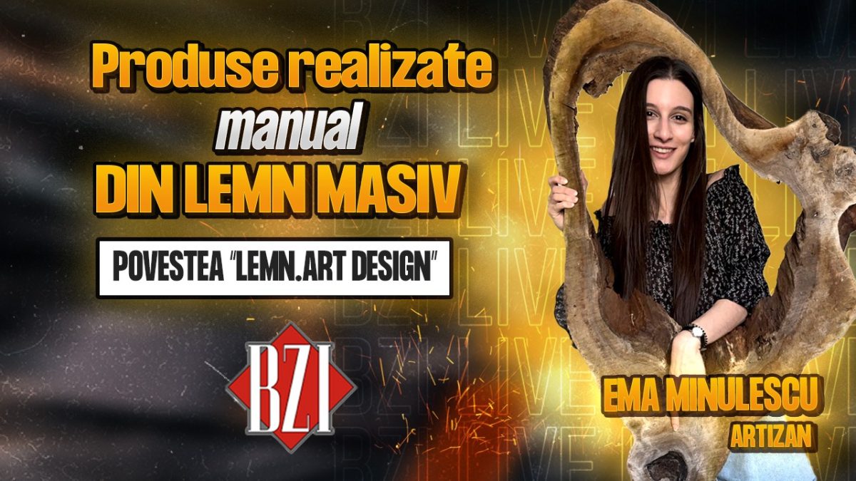 Produse realizate manual din lemn masiv! Ema Minulescu, artizan, într-un interviu marca BZI LIVE