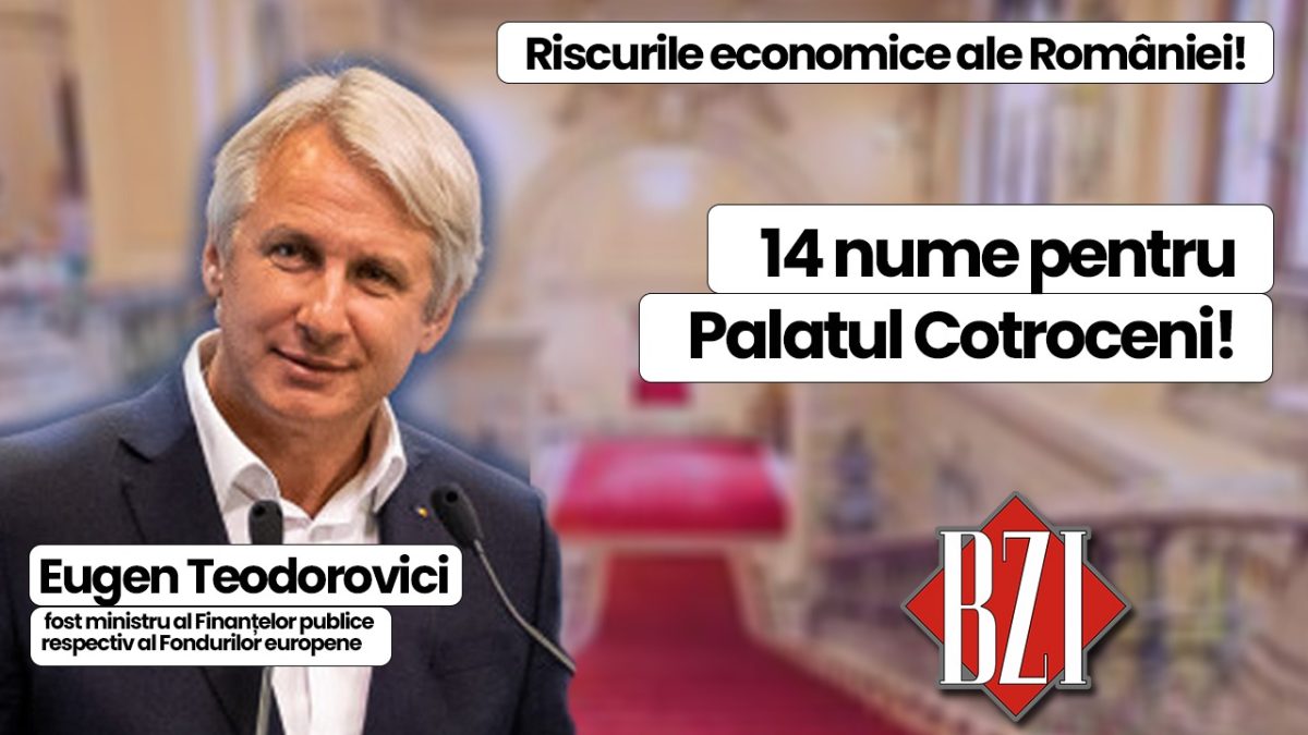Eugen Teodorovici, fost ministru al Finanțelor publice respectiv al Fondurilor europene într-un dialog special și de analiză pe punctele cele mai importante pentru români, doar la BZI LIVE