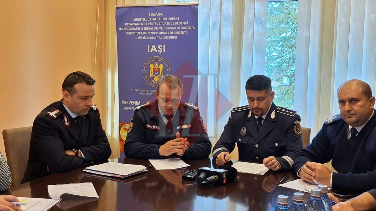 Structurile MAI de la Iași prezintă situația din județ pentru primele 9 luni ale anului