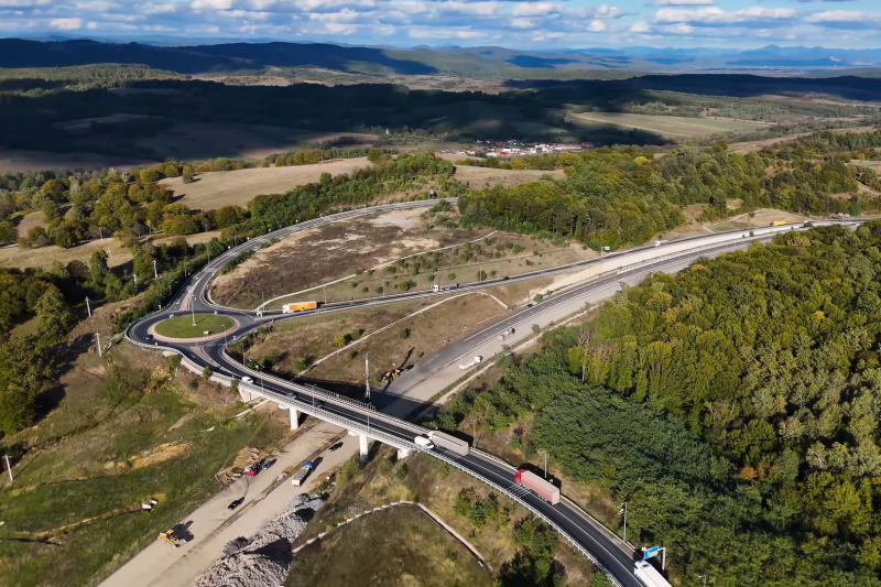 Cum arată acum Autostrada A1 Margina – Holdea. E singura porțiune lipsă de la Sibiu la granița cu Ungaria