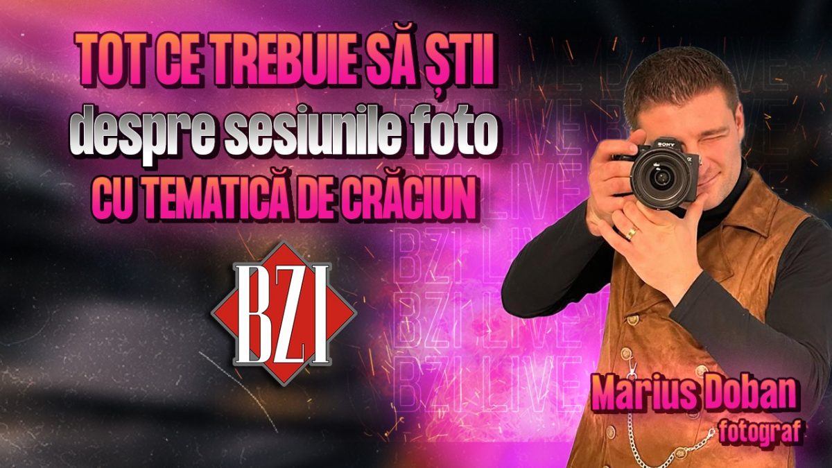 Marius Doban, fotograf, povestește pentru BZI LIVE tot ce trebuie să știi despre sesiunile foto cu tematică de Crăciun