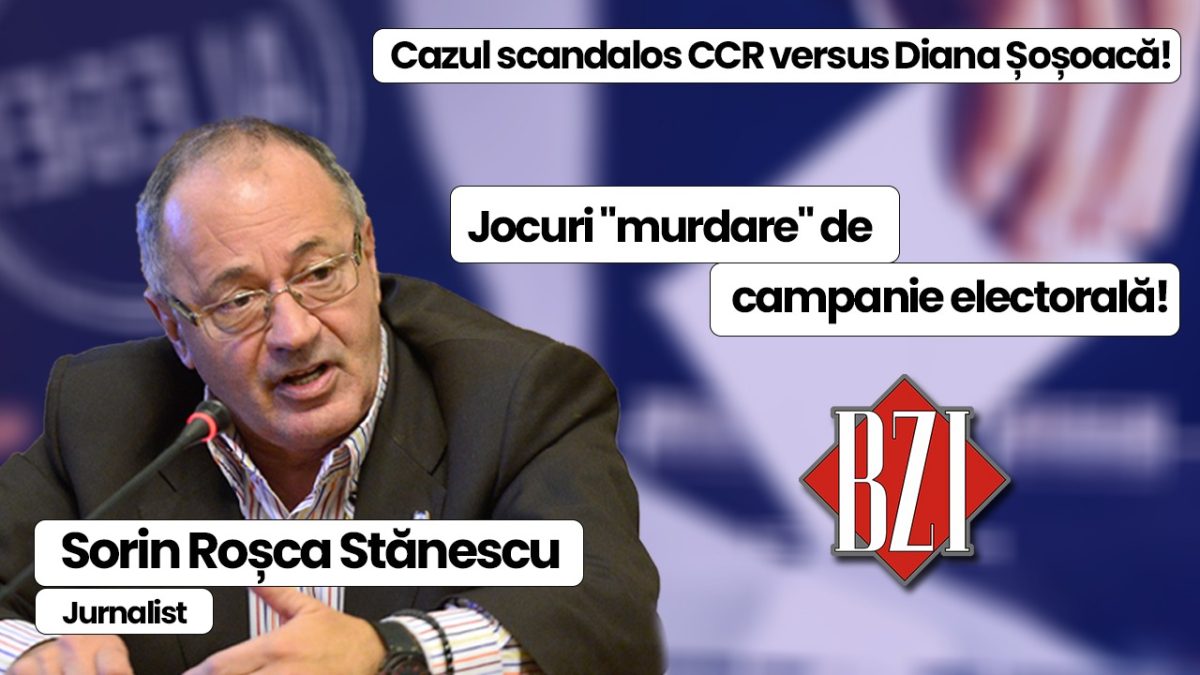 Nașul presei din România, senior-jurnalistul Sorin Roșca Stănescu într-o super ediție BZI LIVE de la scandalul CCR – Diana Șoșoacă la kompromat-ul lui Mircea Geoană și marile crize și războaie