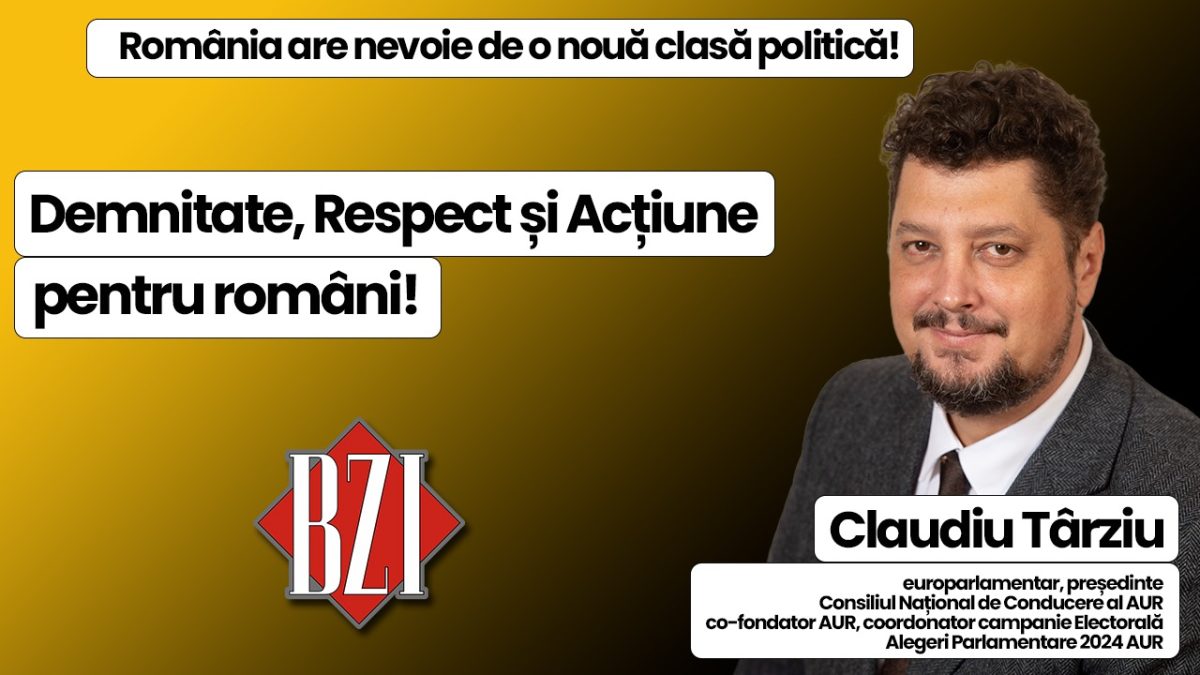 Top Exclusiv! O ediție BZI LIVE de impact național și cu declarații speciale alături de un invitat special: Claudiu Târziu – europarlamentar, președinte Consiliul Național de Conducere al AUR, co-fondator Al Alianței și coordonator al campaniei electorale la Alegerile Parlamentare 2024 pentru această formațiune politică