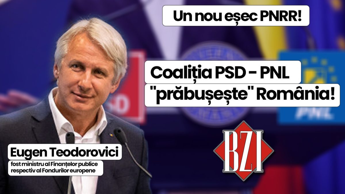 Top analiză! Fostul ministru al Finanțelor publice respectiv al Fondurilor europene Eugen Teodorovici, într-o ediție BZI LIVE legată de cele mai stringente și de interes subiecte pentru cetățeni