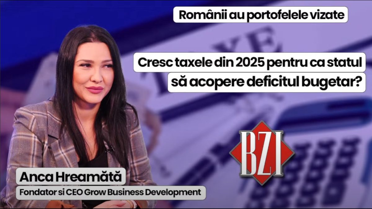 LIVE VIDEO – Cresc taxele din 2025 pentru ca statul să acopere deficitul bugetar? Anca Hreamătă vorbește la BZI LIVE