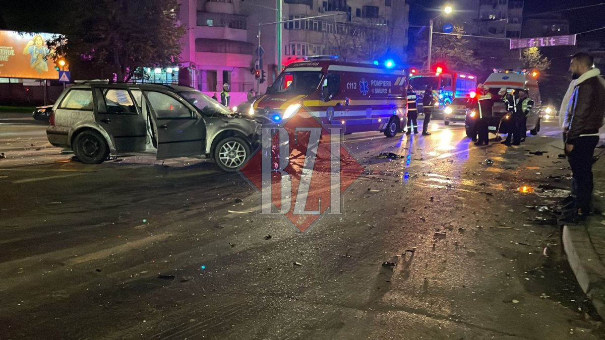 Accident rutier grav în municipiul Iași! Două mașini au fost distruse în urma impactului. Au fost înregistrate mai multe victime – EXCLUSIV/LIVE VIDEO, UPDATE