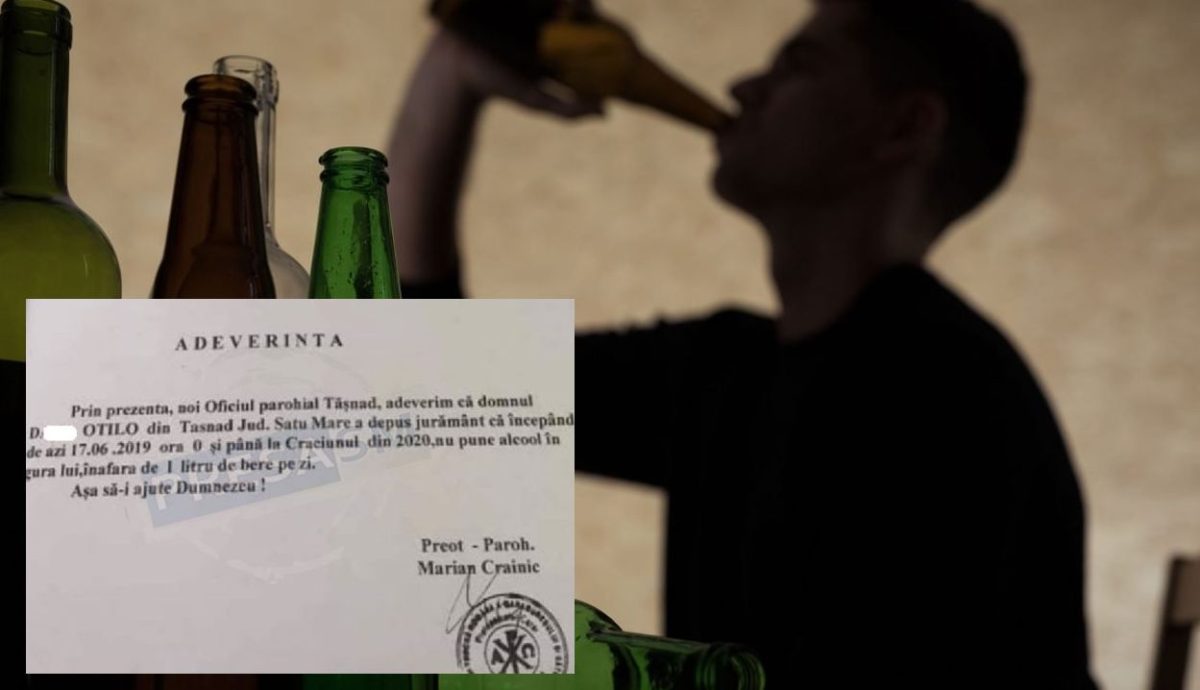 A primit adeverință de la preotul Marian să poată bea un litru de bere pe zi! Ce s-a întâmplat la 5 ani de la jurământul făcut în biserică
