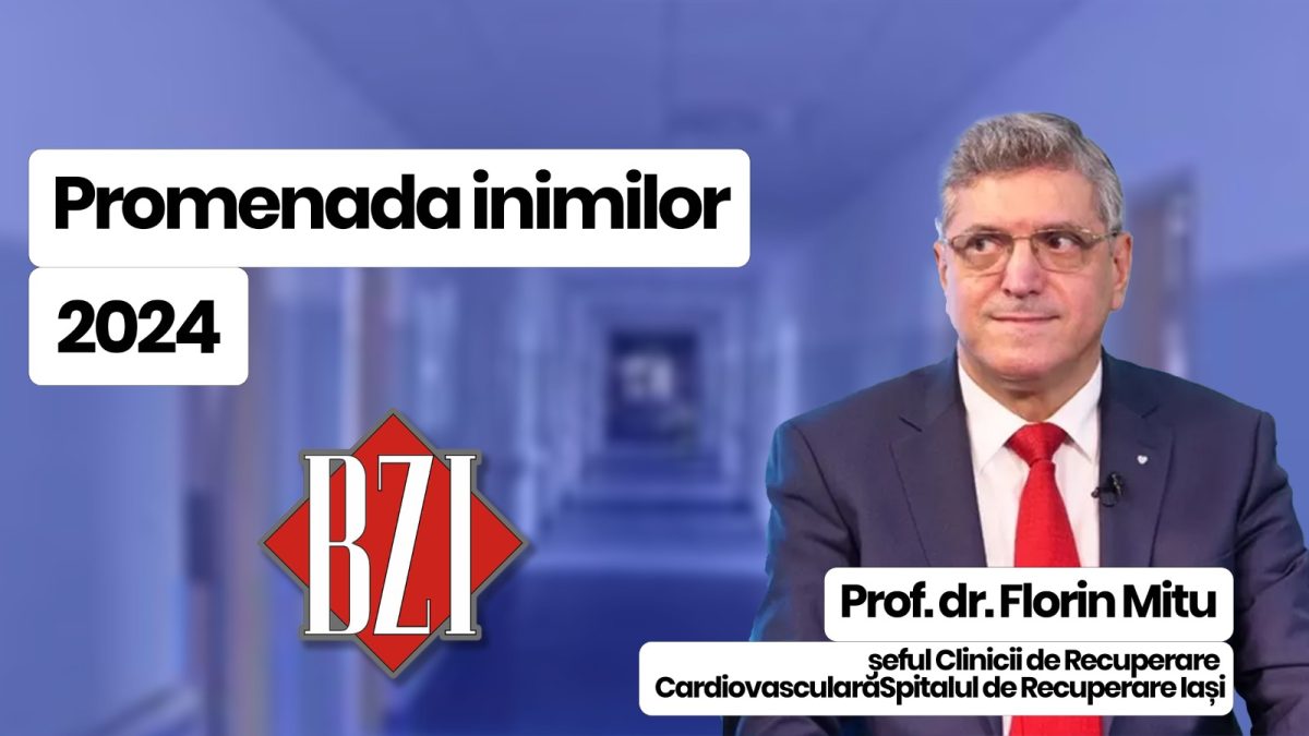 Prof. dr. Florin Mitu, șeful Clinicii de Recuperare Cardiovasculară, Spitalul de Recuperare Iași, discută în emisiunea BZI LIVE despre evenimentul „Promenada inimilor”, ediția 2024