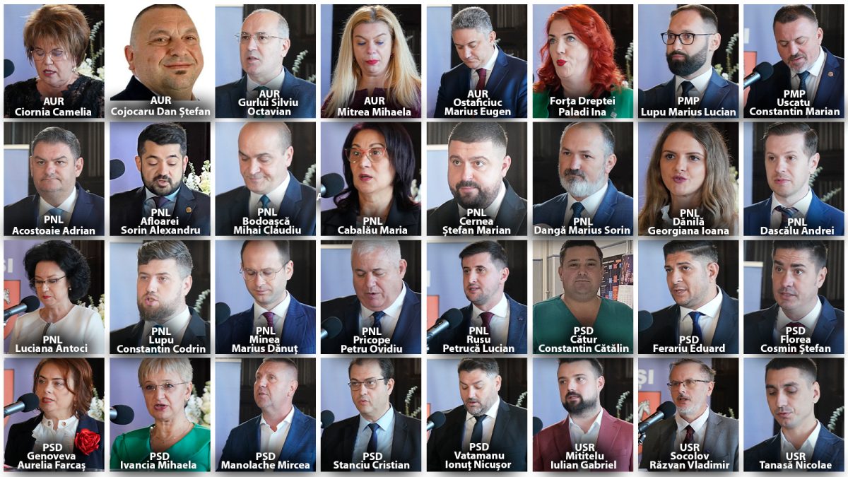 Ei sunt noii consilieri județeni ai Iașului! Costel Alexe trebuie să „colaboreze” cu 24 de bărbați și 8 femei în următorii 4 ani