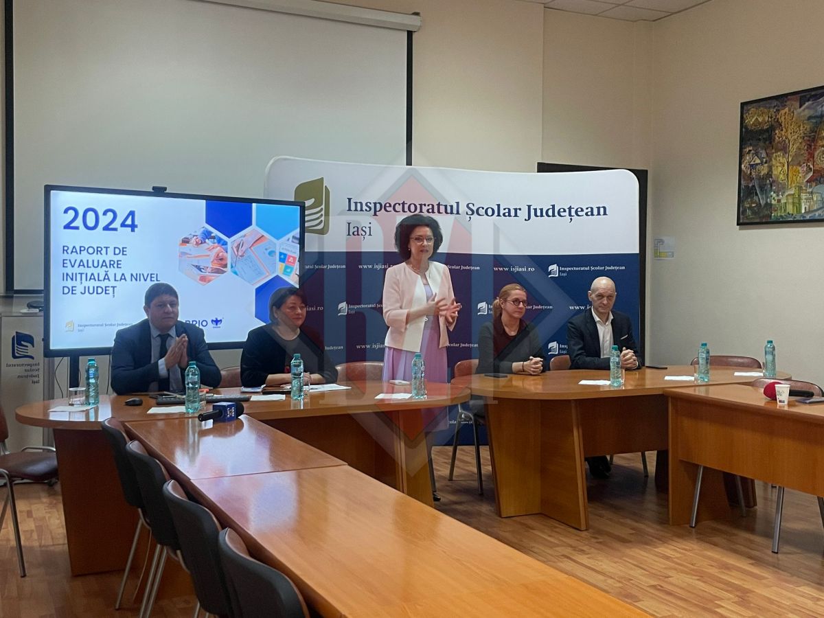 Conferință de presă la Inspectoratul Școlar Județean Iaşi privind Raportul evaluării inițiale standardizate