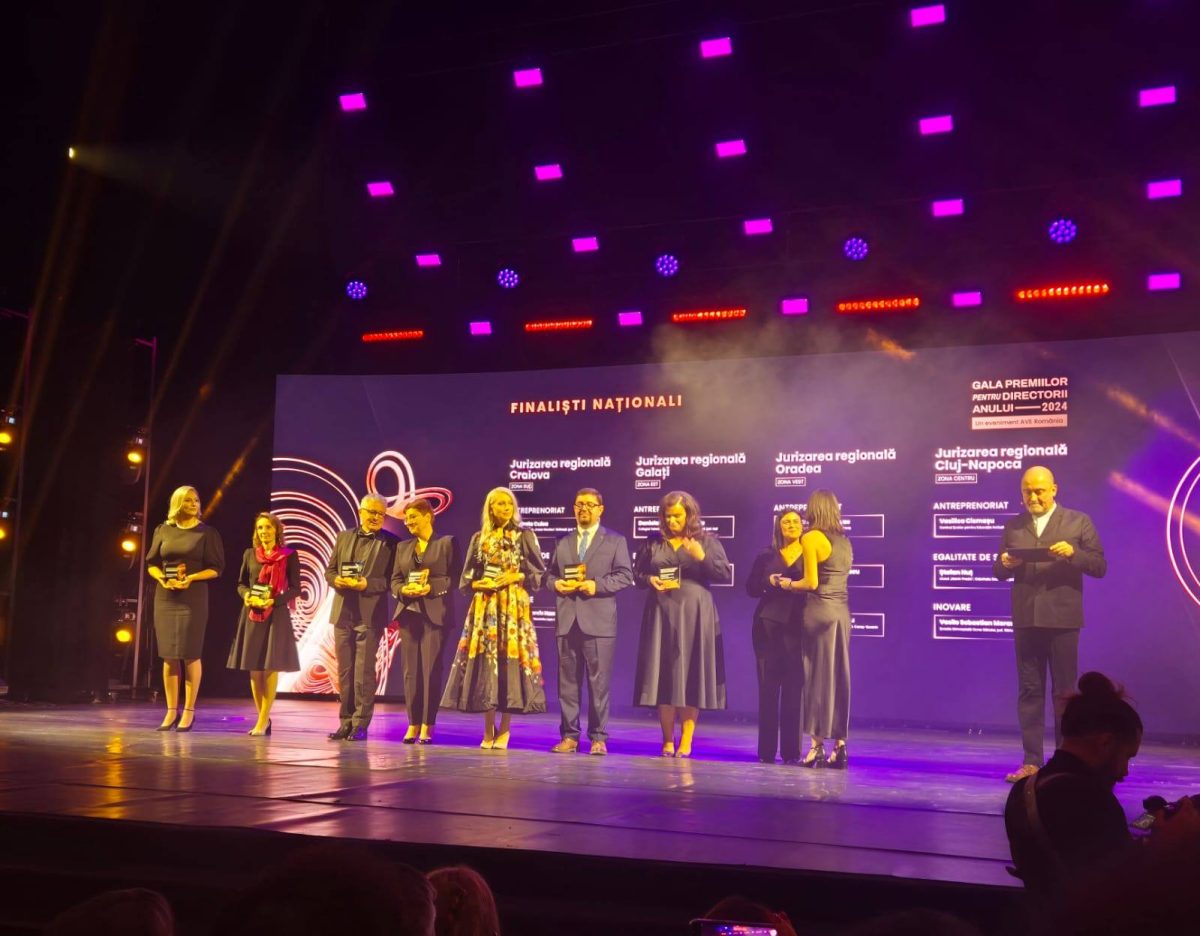 Gala Premiilor pentru Directorul Anului 2024: Marele trofeu „Directorul anului” și premiul pentru categoria „Egalitate de șanse” ajung la Iași