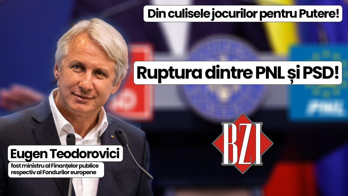 Fostul ministru al Finanțelor publice respectiv al Fondurilor europene, Eugen Teodorovici, într-o emisiune BZI LIVE specială de la criza economică, politică, instituțională și socială din România