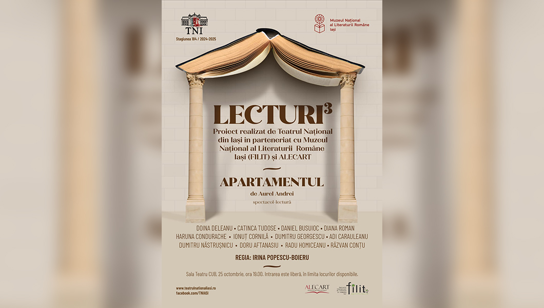 La Teatru³, în premieră, „Apartamentul” de Aurel Andrei, spectacol-lectură în regia Irinei Popescu-Boieru