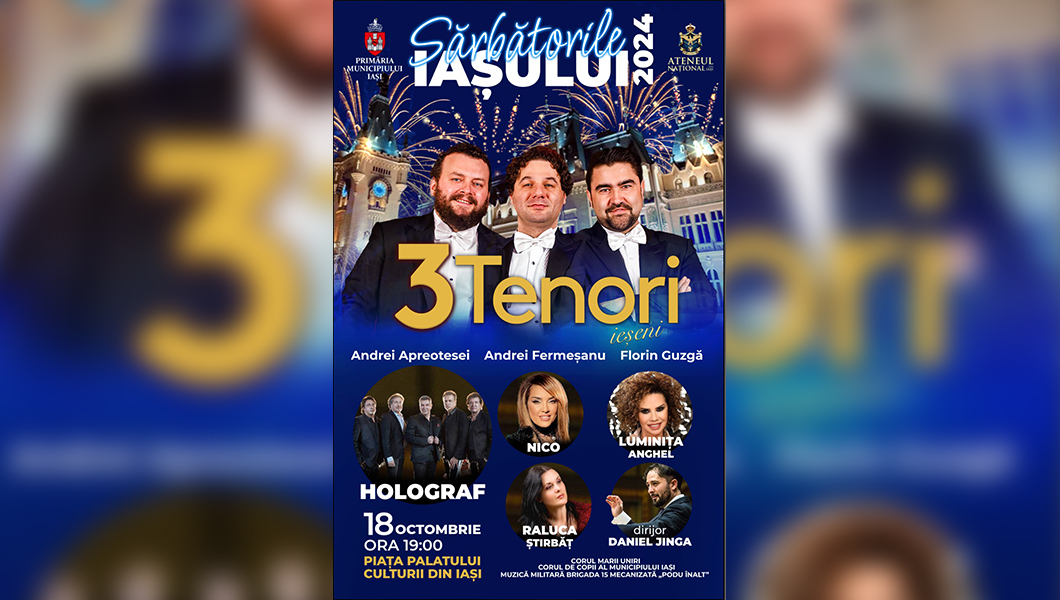 Concert Extraordinar 3 Tenori ieșeni – O Seară de Magie Muzicală!