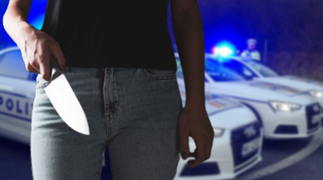 Atac șocant! O femeie a tăiat pneurile și a furat plăcuțele autospecialelor de Poliție