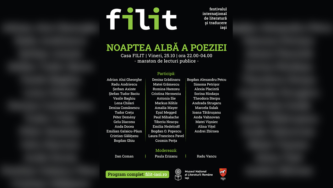 FILIT Iași 2024: Noaptea albă a poeziei