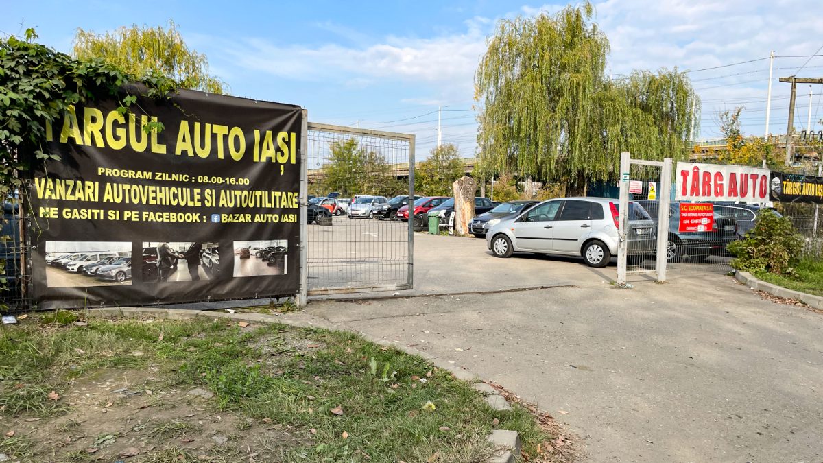 Ei sunt „proprietarii” Târgului Auto din Iași. Au pus stăpânire pe tot pentru o sumă modică. Nimeni nu poate face ceva