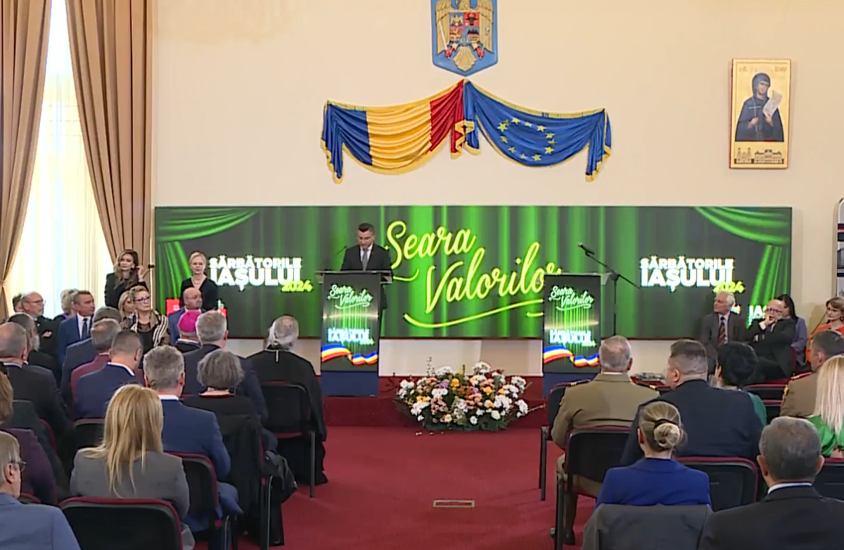 Seara Valorilor – A XXXII-a ediție a Sărbătorilor Iașului. Vor fi oferite 60 de medalii în cadrul evenimentului – LIVE VIDEO