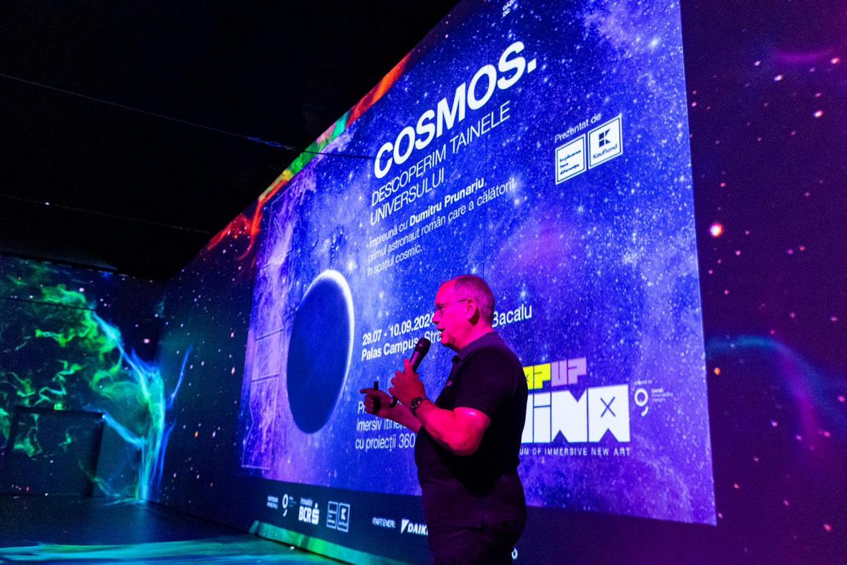 Vino la MINA Pop-Up să descoperi tainele universului! Pe 17 noiembrie, Dumitru Prunariu, singurul cosmonaut român, este invitat special la premiera noului show imersiv