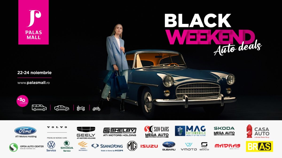 Reduceri la cele mai căutate modele de mașini, în cadrul Auto Deals – Black Weekend din Palas