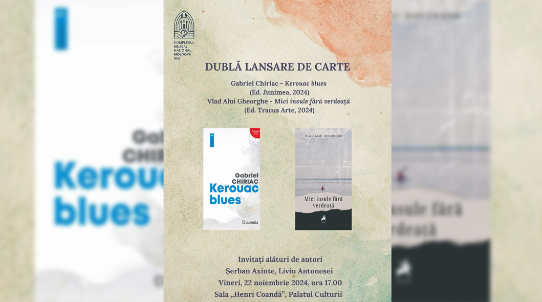 Dublă lansare de carte la Palatul Culturii