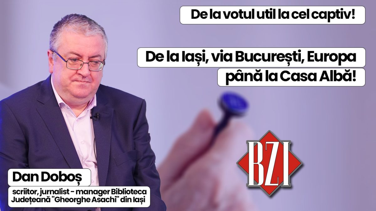 De la Alegerile din SUA la cele din Romania! Analiză subtilă, directă și necenzurată la BZI LIVE alături de jurnalistul și scriitorul Dan Doboș, manager Biblioteca Județeană „Gheorghe Asachi” din Iași