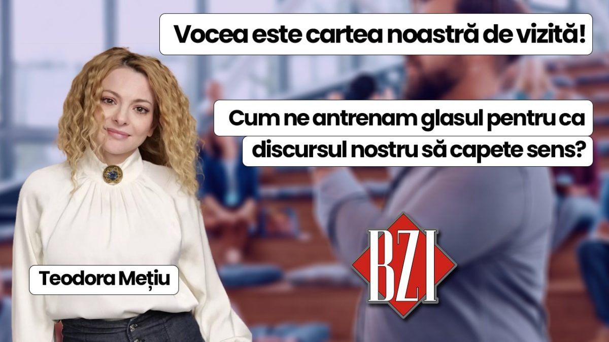 Teodora Mețiu în studioul BZI LIVE! Vocea este cartea noastră de vizită! O discuție despre ton și antrenamentul discursului