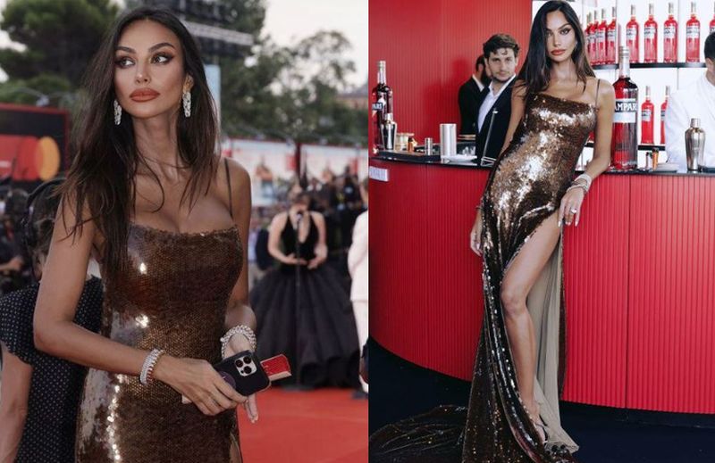 Mădălina Ghenea, fără lenjerie intimă la premiera filmului Joker! Superba actriță a purtat o rochie extrem de decupată pe picior