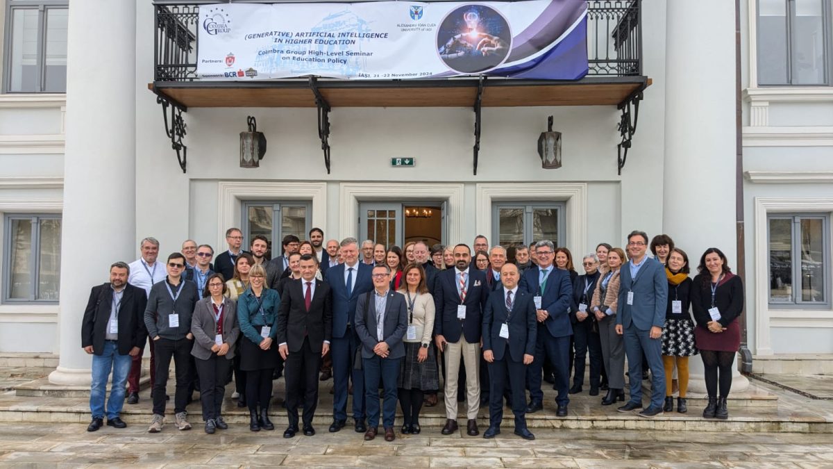 UAIC organizează Seminarul de politici în educație al Grupului Coimbra, despre inteligența artificială