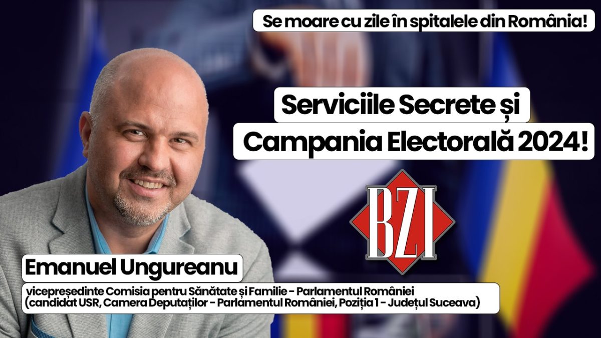 Dosarele sistemului de Sănătate din România! Dezvăluiri și anchete, subiecte de maximă actualitate și utilitate într-o nouă emisiune BZI LIVE alături de Emanuel Ungureanu, deputat USR și vicepreședinte Comisia pentru Sănătate și Familie – Parlamentul României