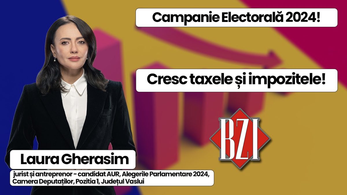 Campanie Electorală 2024! Ediție specială BZI LIVE. În Studio este invitat candidatul Alianței pentru Unirea Românilor, Laura Gherasim (Alegeri Parlamentare, Camera Deputaților, Pozitia 1, Județul Vaslui) jurist și antreprenor