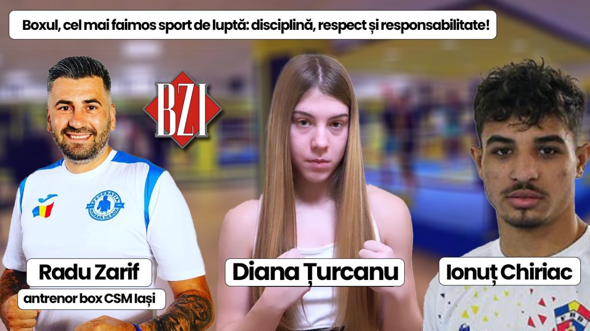 Boxul, cel mai faimos sport de luptă! Despre disciplină, respect și responsabilitate discută antrenorul Radu Zarif, Diana Țucanu și Ionuț Chiriac la BZI LIVE