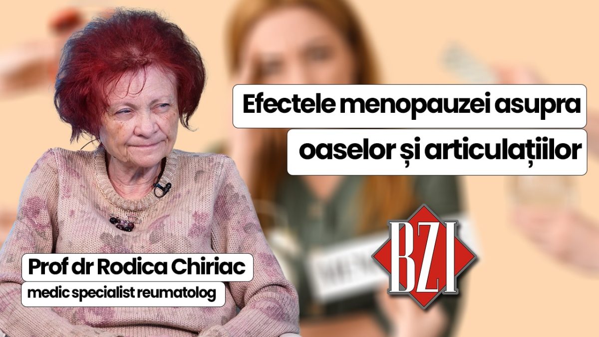 Prof. dr. Rodica Chiriac, medic specialist reumatolog, discută în platoul BZI LIVE despre cum sunt afectate oasele și articulațiile femeilor odată cu instalarea osteoporozei