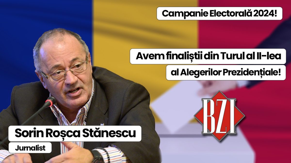 Super talk-show BZI LIVE săptămânal! Invitat special este nașul presei din România, senior-jurnalistul Sorin Roșca Stănescu! De la analiza primului Tur al Alegerilor Prezidențiale 2024, prefigurarea celor Parlamentare și dezvăluiri legate de „jocurile” pentru Putere sau „combinațiile” electorale