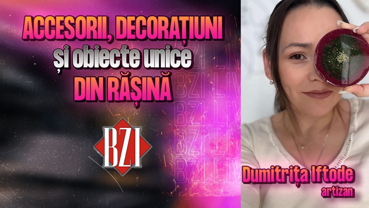Obiecte unice din rășină! Dumitrița Iftode, artizan, povestește pentru BZI LIVE despre activitatea sa creativă
