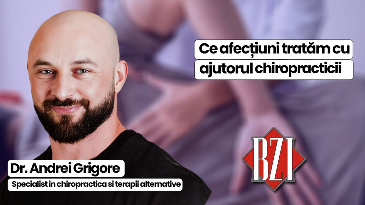 Dr. Andrei Grigore, specialist în chiropractică și terapii alternative, discută în emisiunea de sănătate BZI LIVE despre efectele chiropracticii asupra corpului nostru atunci când ne sunt afectate articulațiile