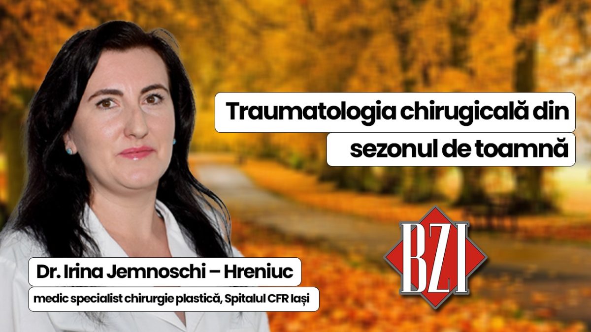 Dr. Irina Jemnoschi – Hreniuc, medic specialist chirurgie plastică, Spitalul CF Iași, discută în emisiunea de sănătate BZI LIVE despre cazurile care au nevoie de intervenții chirurgicale de reconstrucție după activitățile din gospodărie