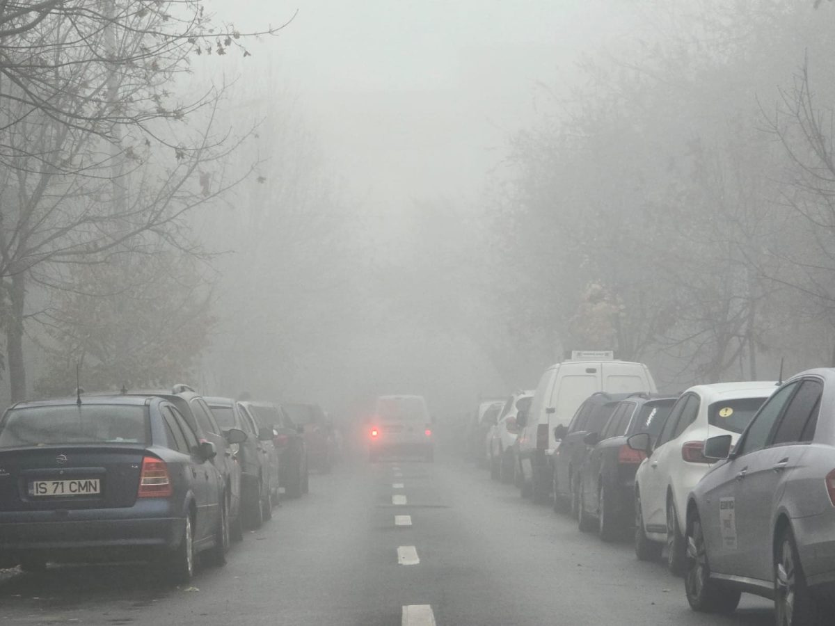 Atenționare meteo: Cod Galben de ceață în județul Iași
