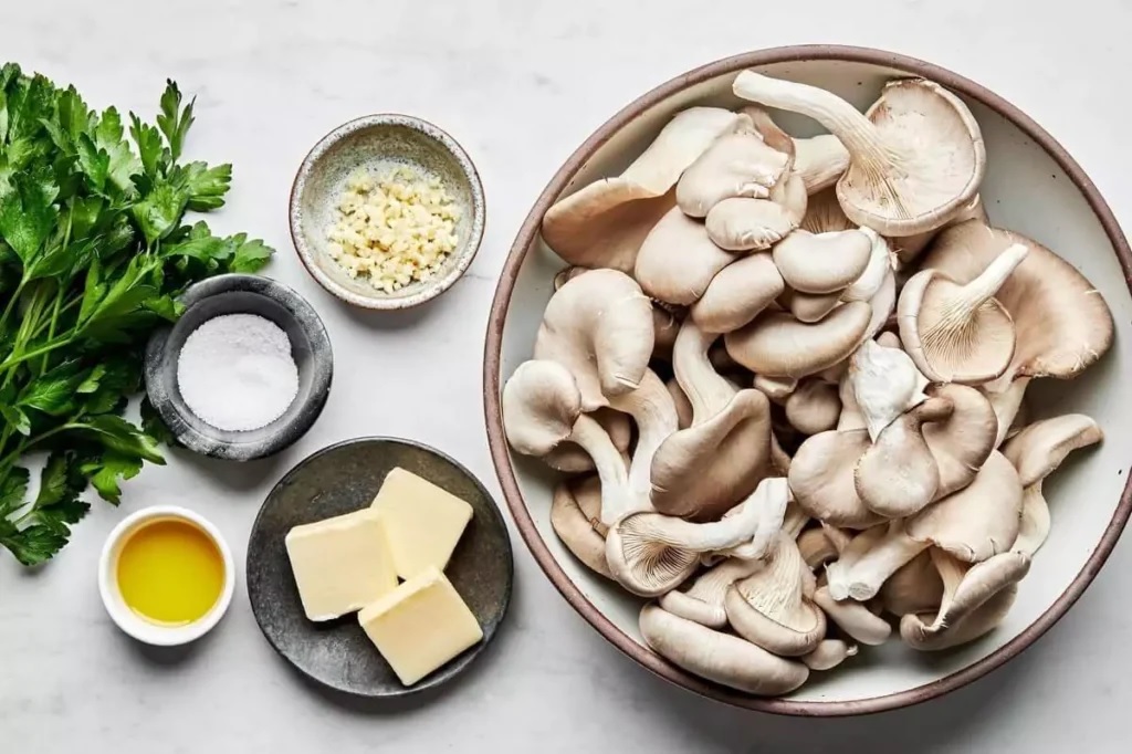 Rețeta de ciuperci pleurotus la tigaie cu usturoi și ceapă verde!